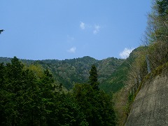 県道から汾陽寺山